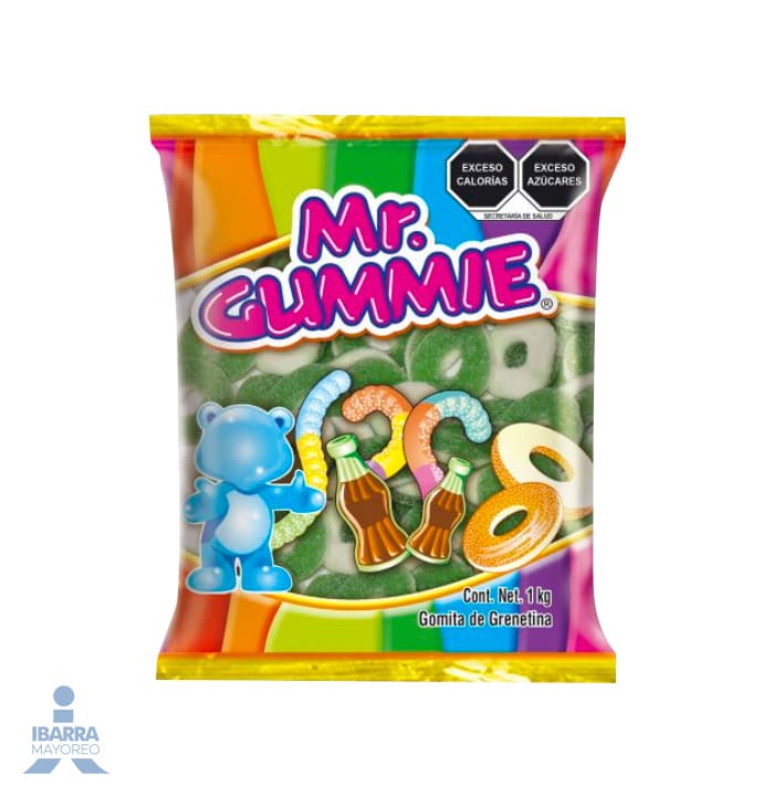 Goma Mr. Gummie Aros de Fruta Manzana 1 kg