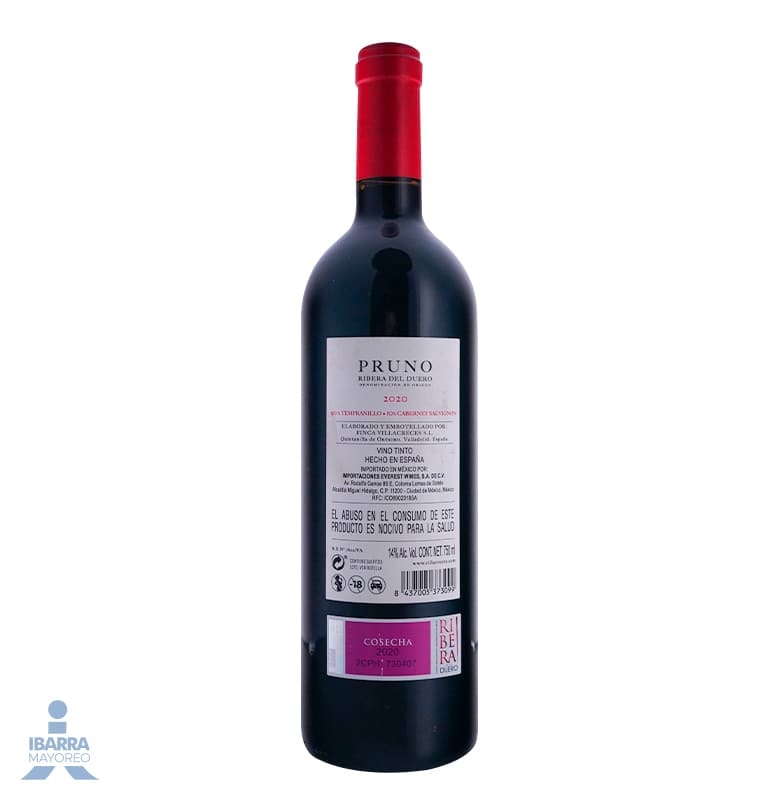 Vino Tinto Pruno 750 ml