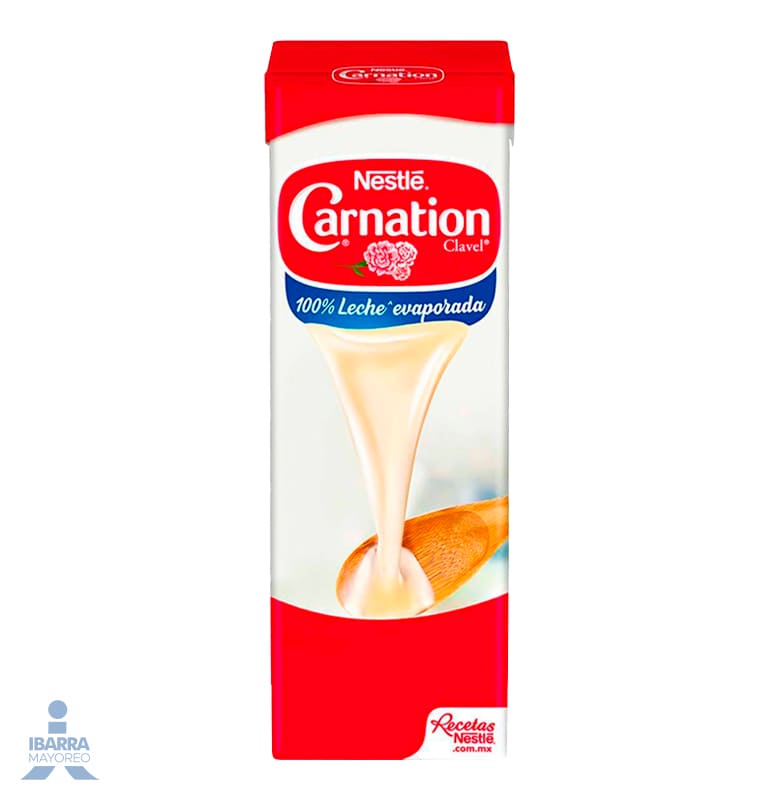 Leche evaporada Nestlé Carnation Clavel Original brick 1 kg
