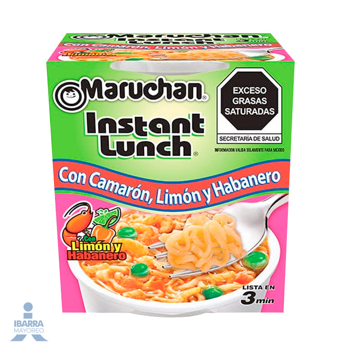 Sopa Maruchan Camarón Limón y Habanero 64 g