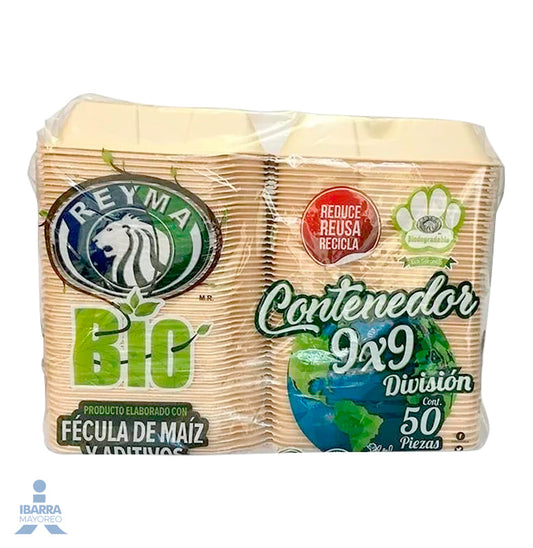 Contenedor Térmico Reyma Bio 9 x 9 División 50 pzas.