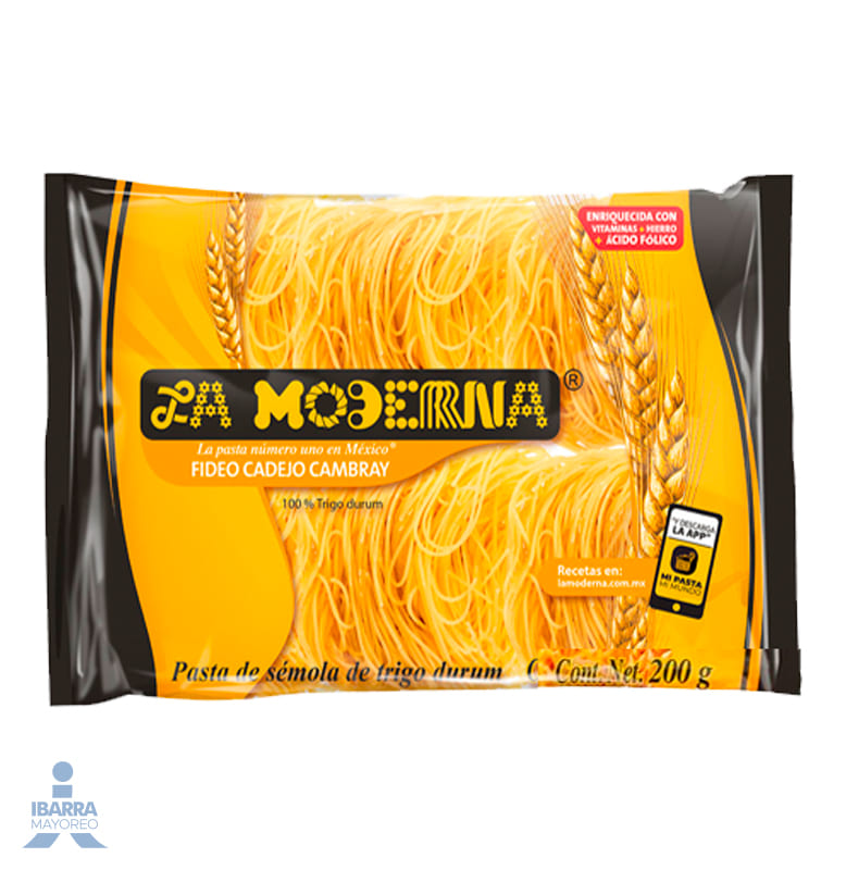 Pasta La Moderna Fideo Mediano Cadejo 200 g