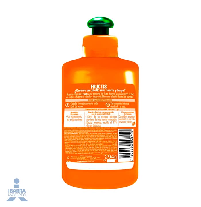Crema para Peinar Fructis Borrador de Daño 300 ml