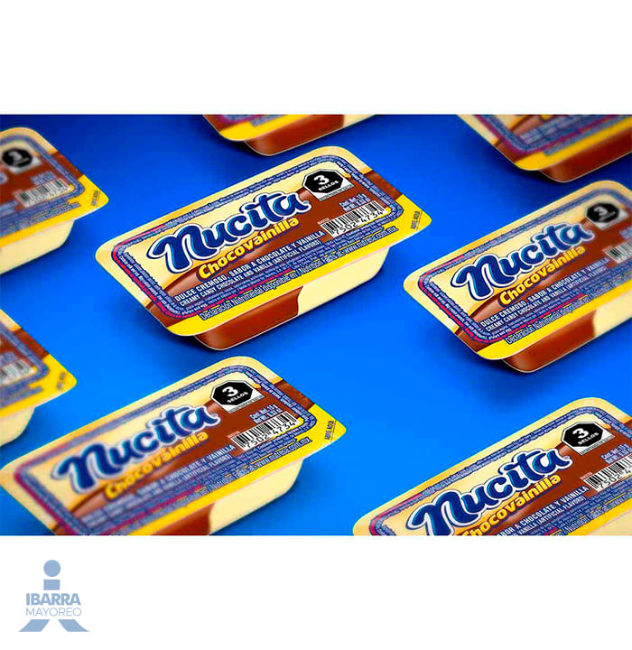 Dulce Cremoso Nucita Chocolate y Vainilla 16 pzas.