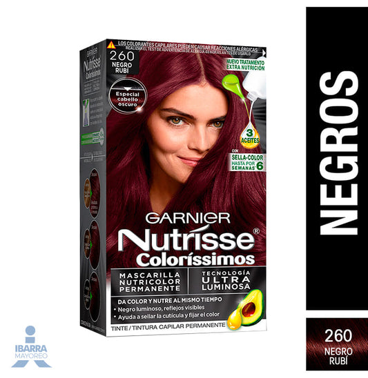 Tinte Nutrisse Negro Rubí No. 260