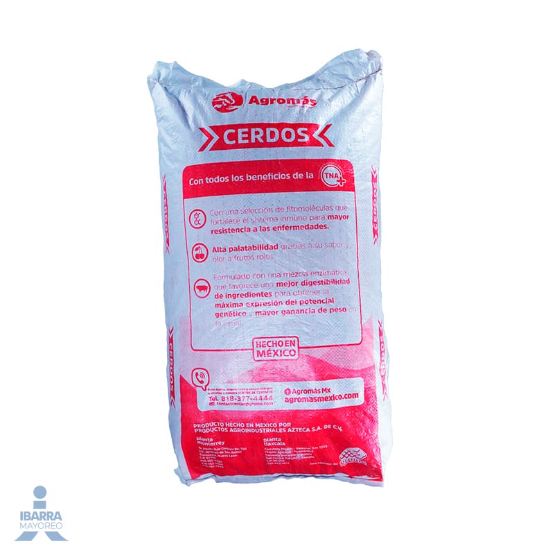 Alimento Agromas Cerdo Porcimas Pellet 12% 25 kg