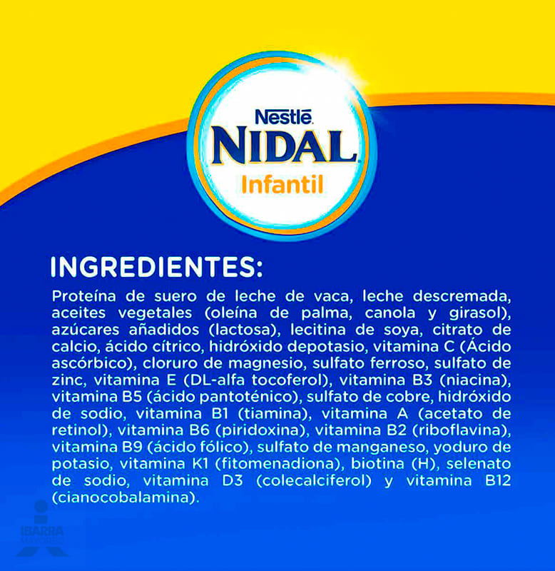 Leche Nidal Infantil Bolsa 687 g