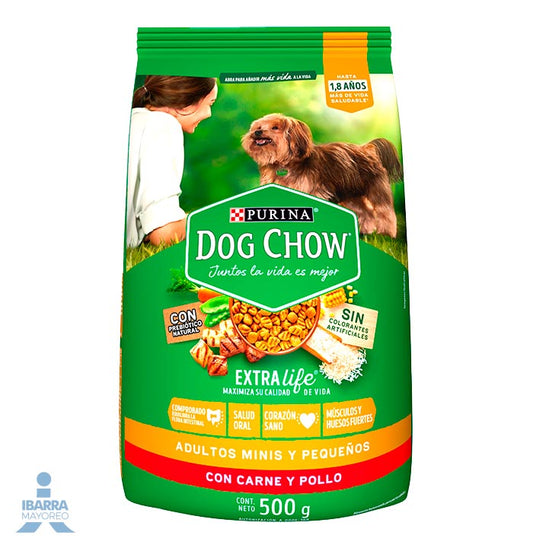 Dog Chow alimento seco perros adultos minis y pequeños 500 g