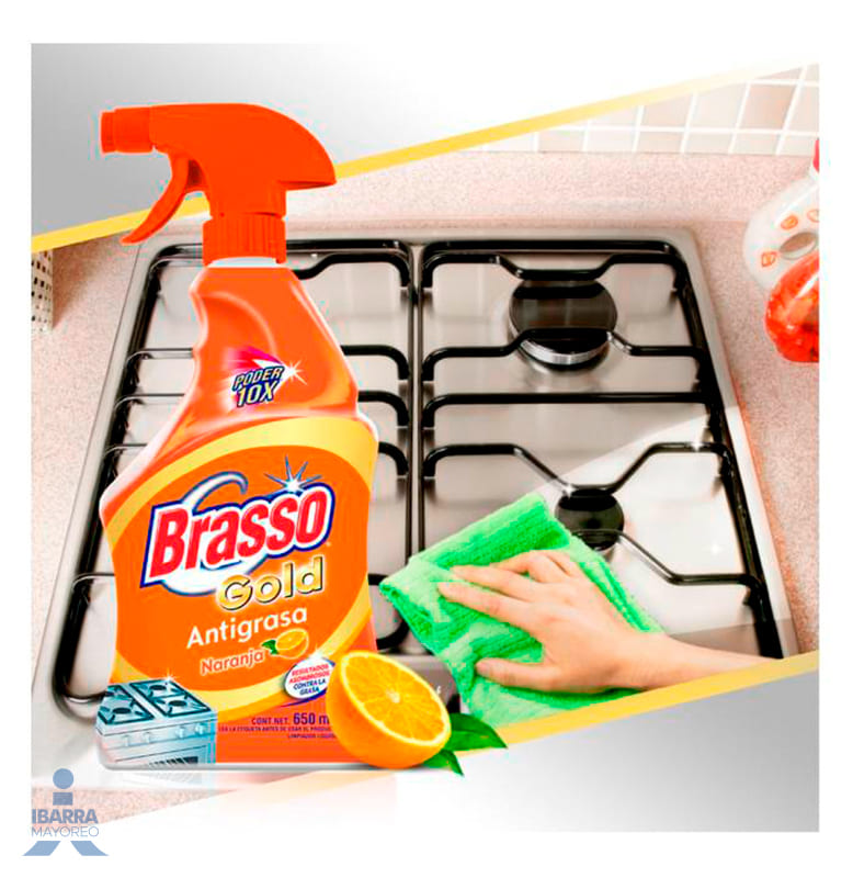 Limpiador Brasso Naranja Antigrasa Gatillo 650 ml