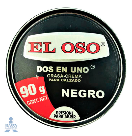 Grasa El Oso Negra 2 en 1 90 g