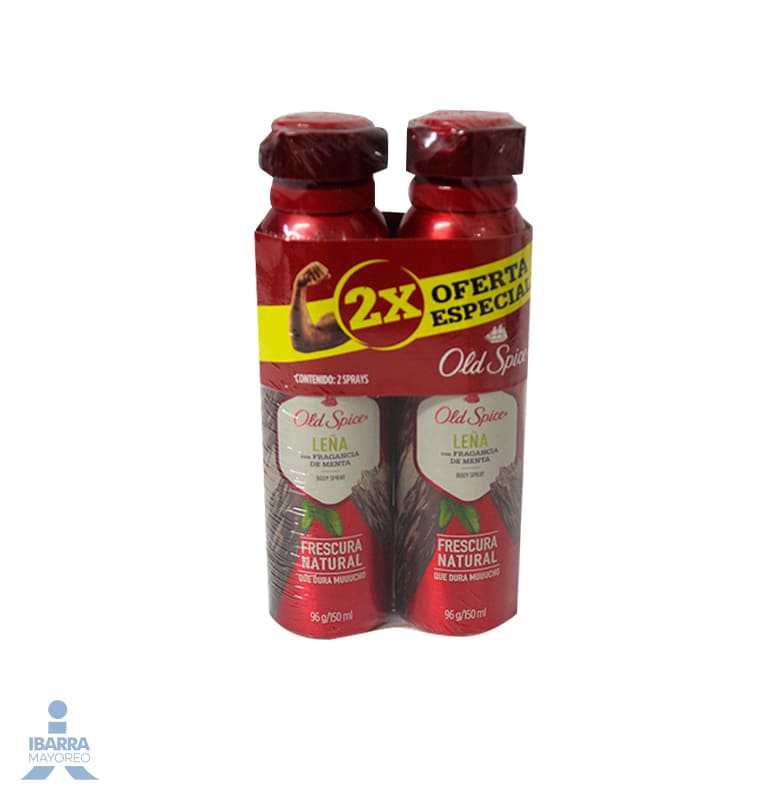 Desodorante Old Spice Leña spray 2 / 96 g