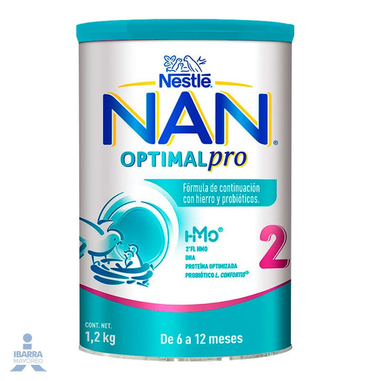 Fórmula Infantil NAN 2 Optimal Pro 6 a 12 meses 1.2 kg
