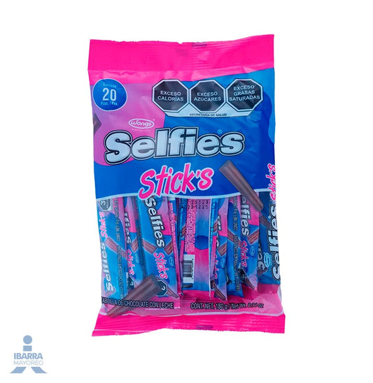 Chocolate Selfies Stick 20 pzas.