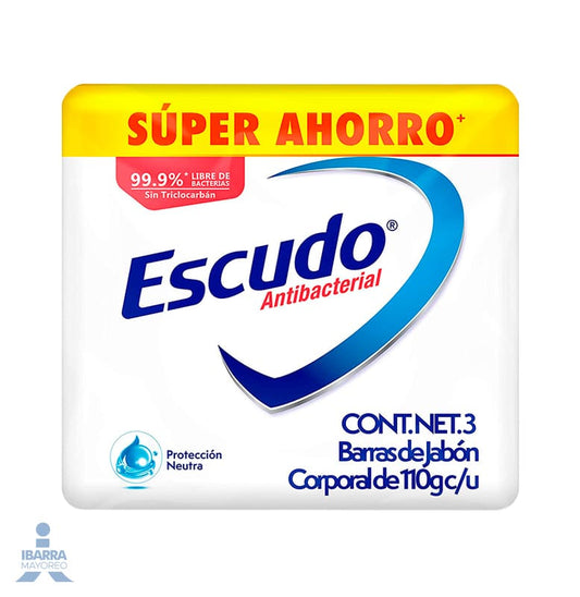 Jabón de tocador Escudo Blanco Neutro 3/110 g