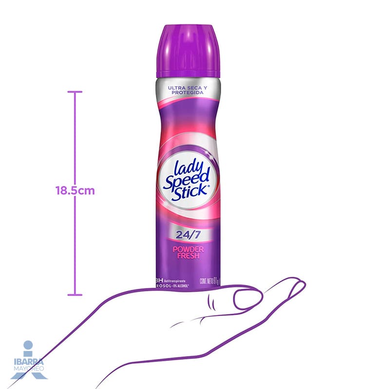 Desodorante Lady Speed Stick Powder Fresh Aerosol 91 g