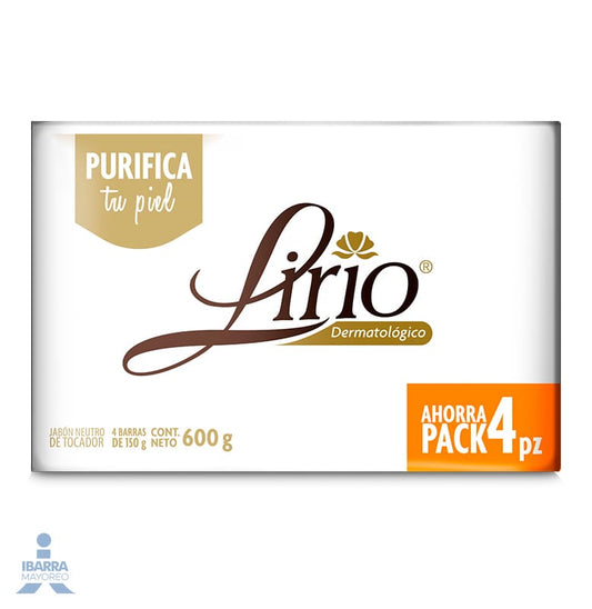 Jabón de tocador Lirio Dermatológico 4/150 g