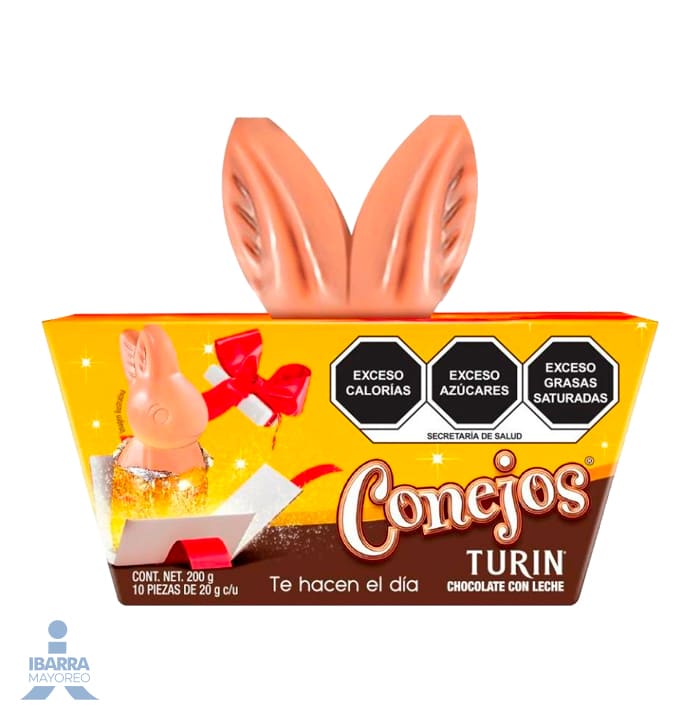 Chocolate Turín Conejo Cajilla 200 g
