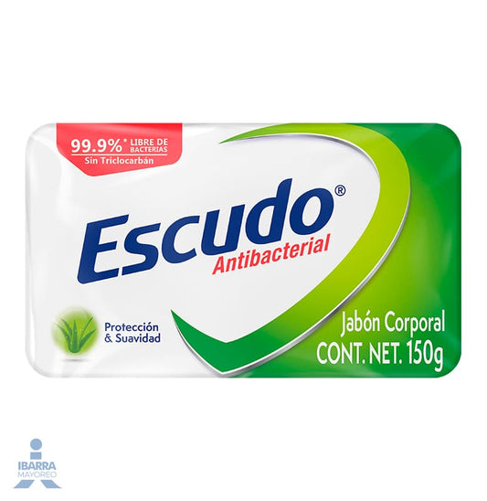 Jabón Escudo Antibacterial Barra Protección y Suavidad 150 g