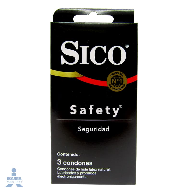 Preservativo Sico Safety 3 pzas.