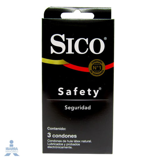 Preservativo Sico Safety 3 pzas.