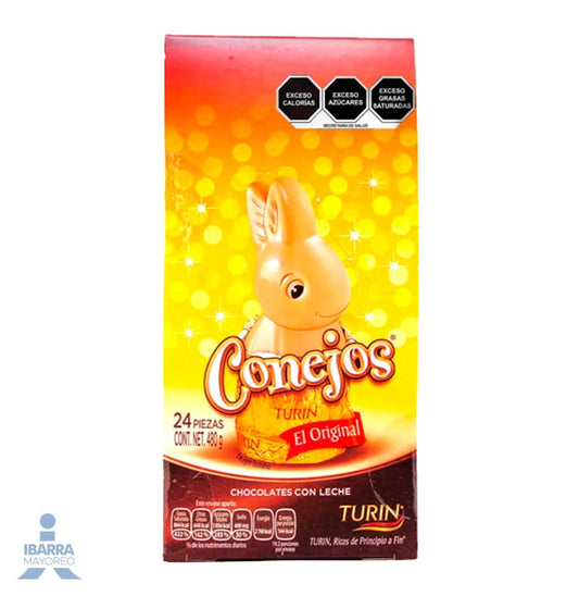 Chocolate Turin Conejo 24 pzas