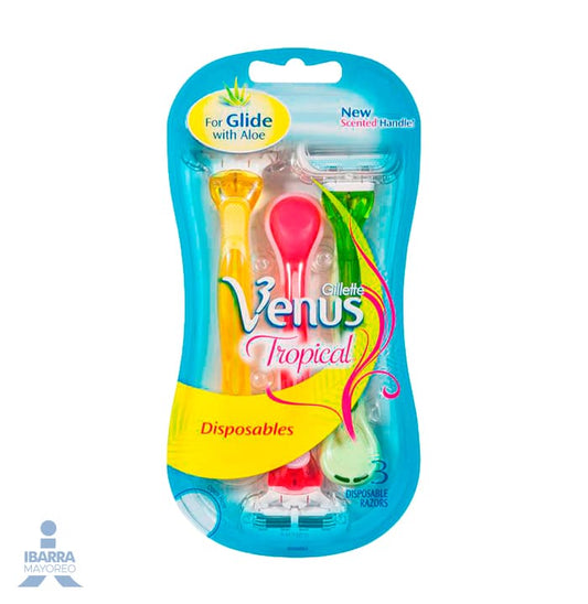 Rastrillo Gillette Venus Tropical 3 pzas.