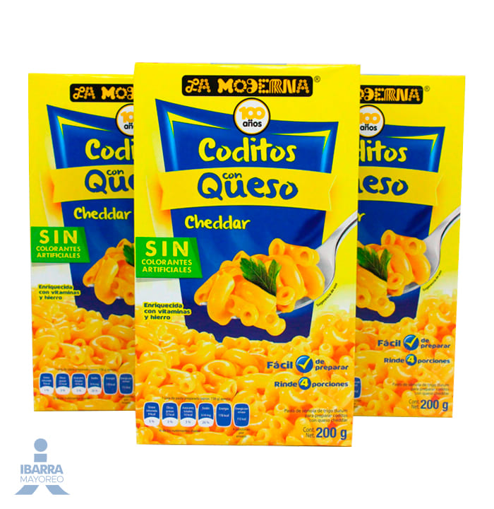 Pasta La Moderna Codito Queso 200 g