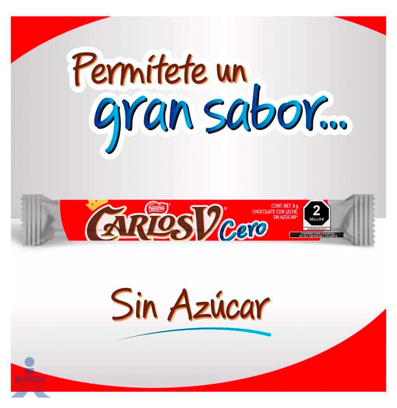 Chocolate Carlos V Sin Azúcar Stick 14/8 g