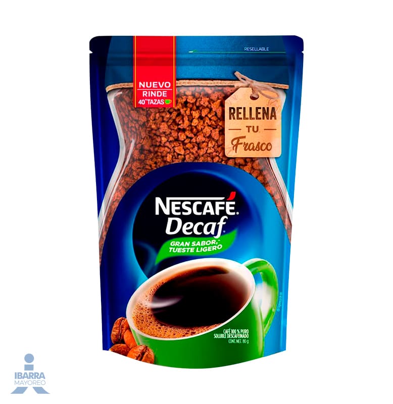 Café Nescafé Decaf Doy Pack 80 g