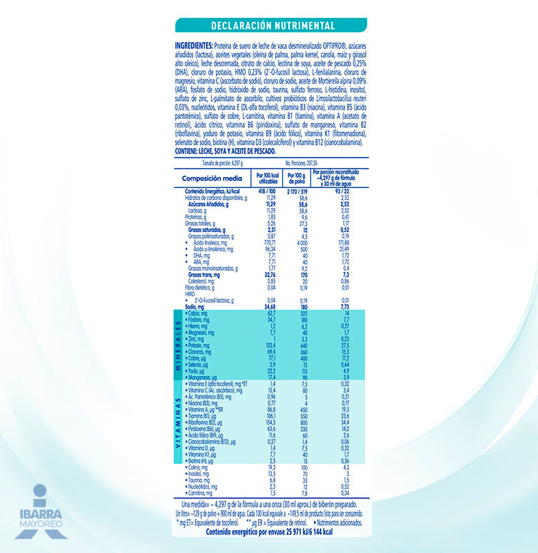 Fórmula Infantil NAN 1 Optimal Pro 0 a 6 meses 1.2 kg