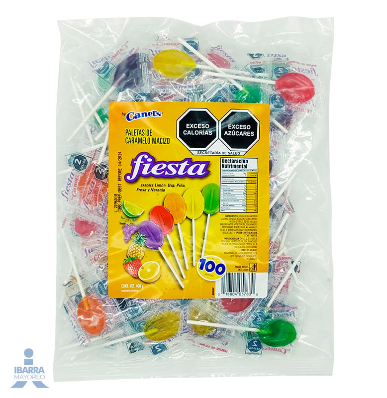 Paleta Canels Fiesta 100 pzas.
