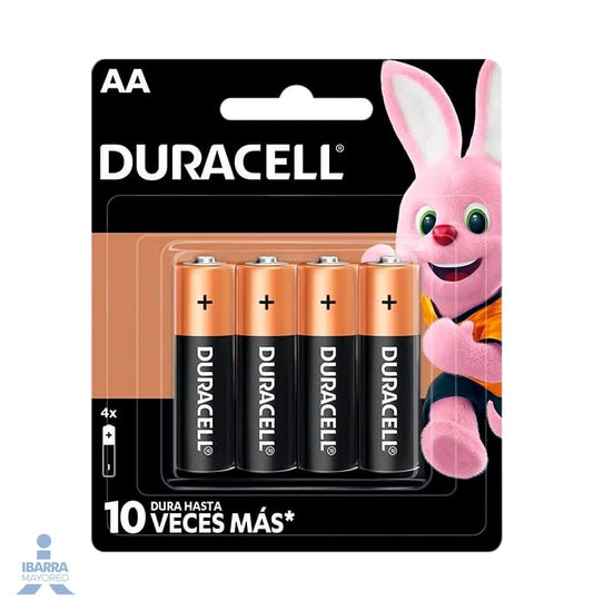 Batería Duracell AA 4 pzas.