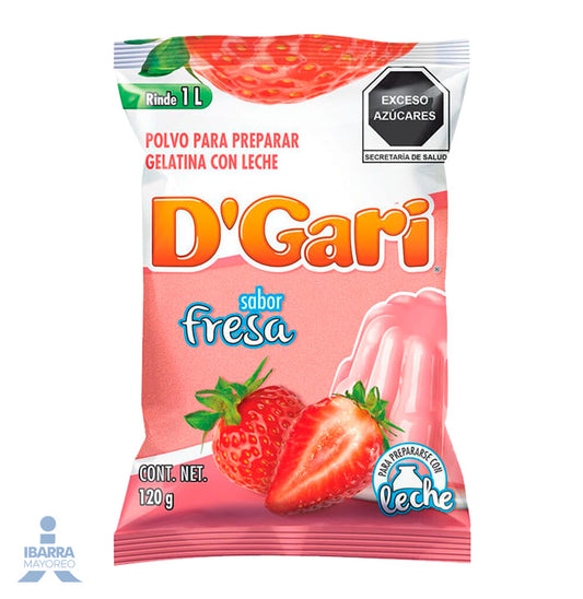 Gelatina D Gari Fresa Leche 120 g