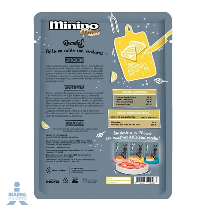 Alimento Ganador Minino Plus Carnitas de Atún 85 g