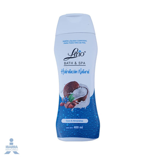 Jabón de tocador Lirio Coco y Almendra líquido 400 ml