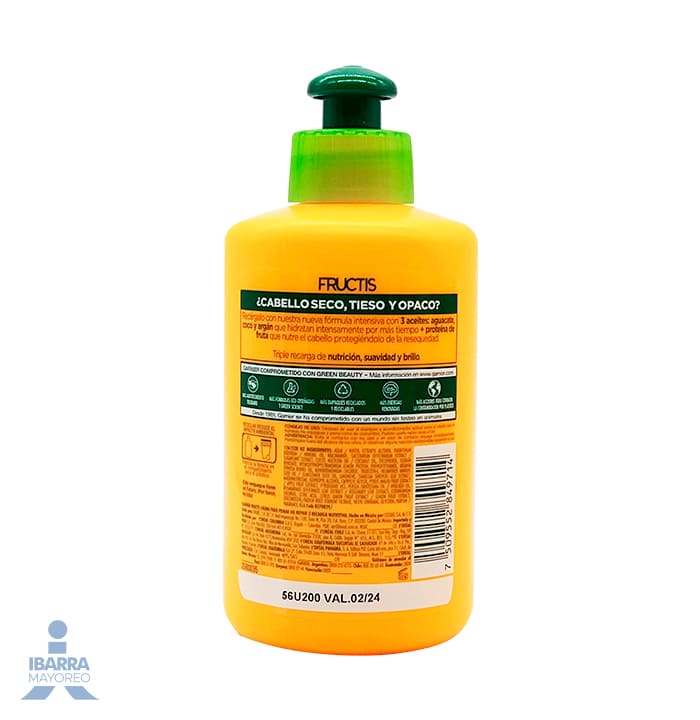 Crema para peinar Fructis Recarga Nutritiva 300 ml