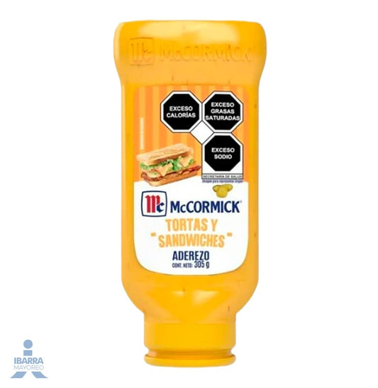 Mayonesa Aderezo McCormick Tortas y Sándwiches Squeeze 305 g