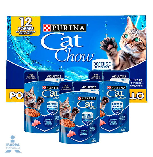 Cat Chow adulto pollo 12 pack 85 g