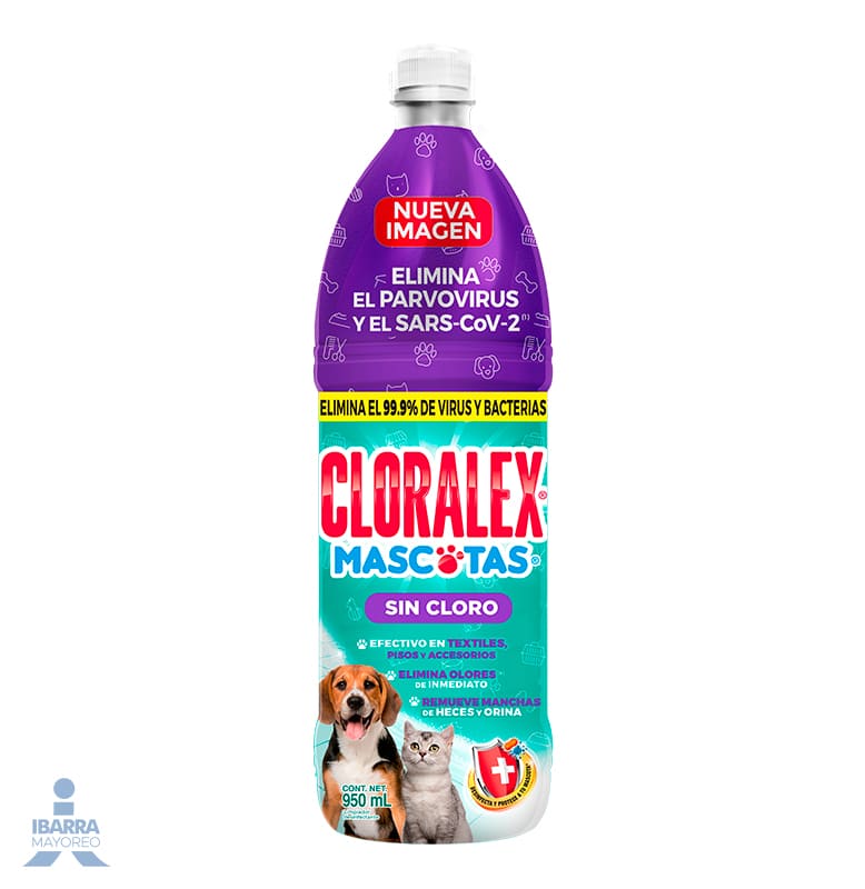 Blanqueador Cloralex Mascotas Interiores 950 ml