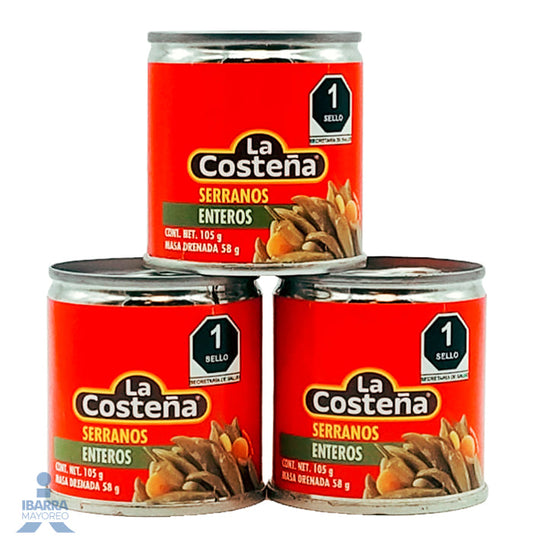 Chiles Serranos La Costeña 105 g