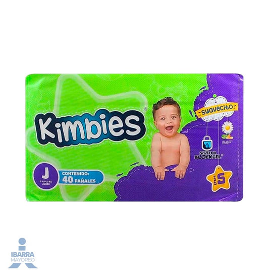 Pañal Kimbies Jumbo 40 pzas.