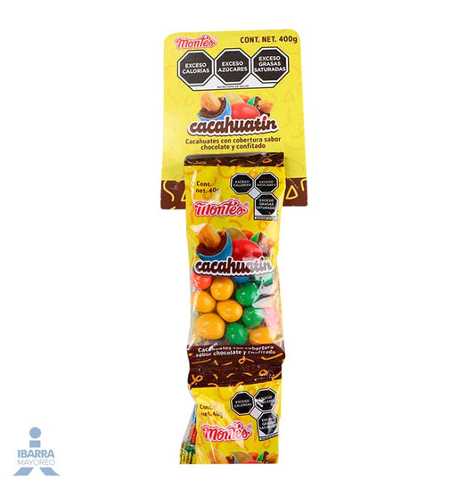 Dulce Montes Cacahuatín Tira 10 pzas.
