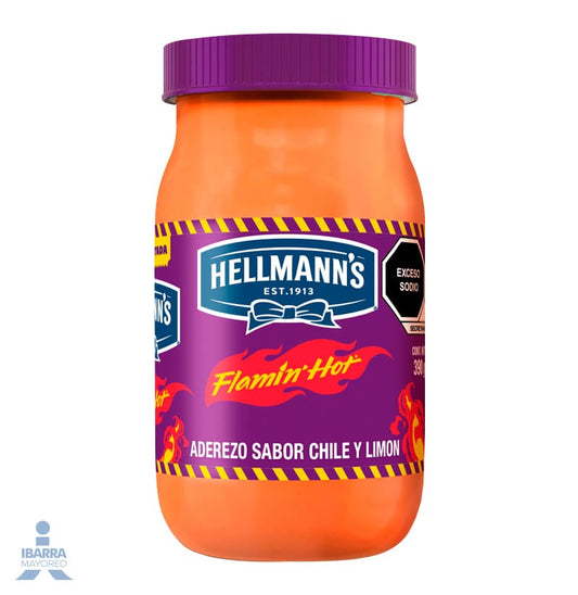 Mayonesa Aderezo Hellmanns Flamin Hot 390 g