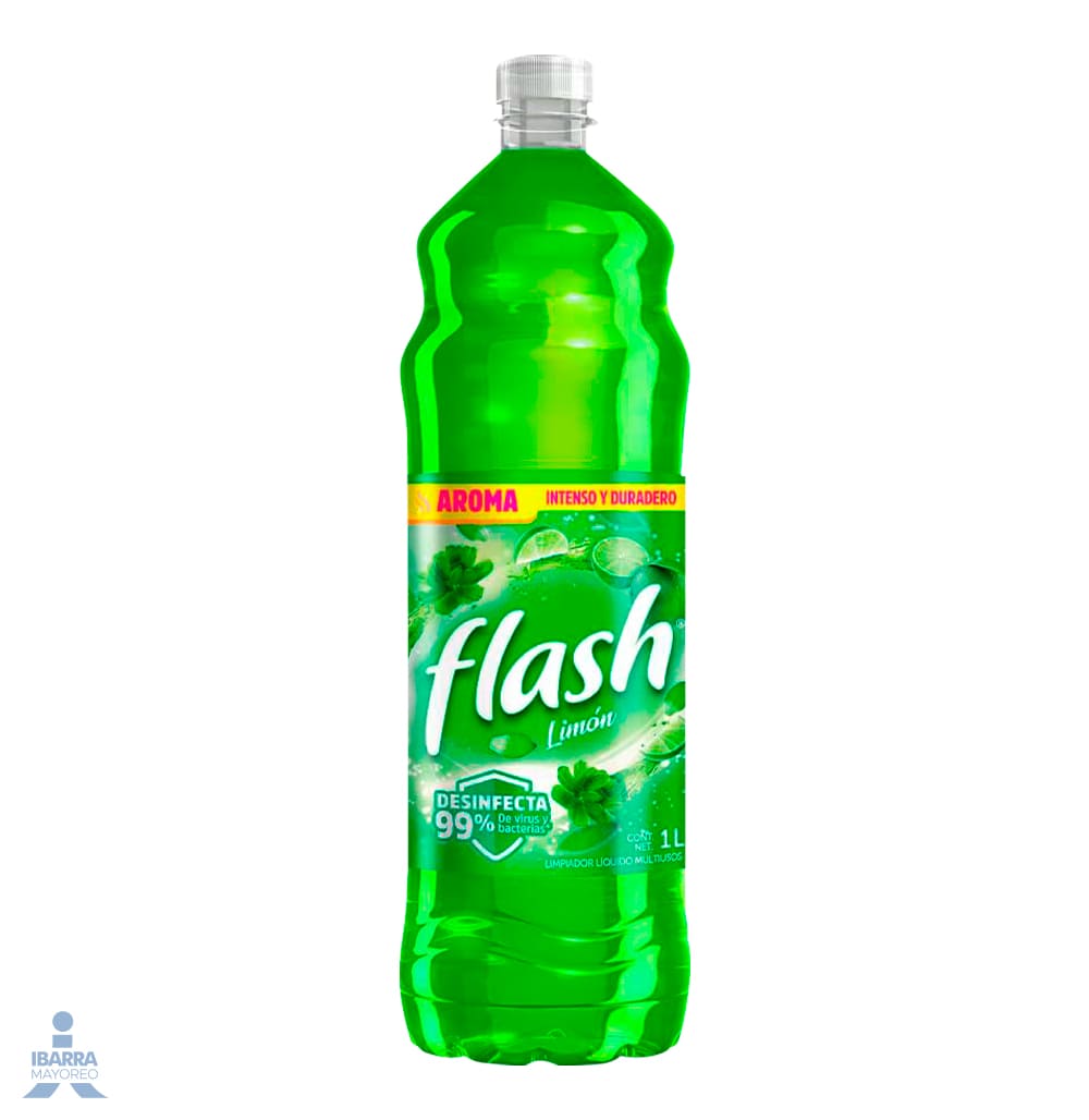 LIMPIADOR FLASH LIMON 828 ML.