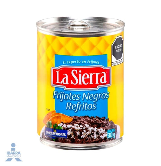 Frijol Negro Refrito La Sierra 580 g