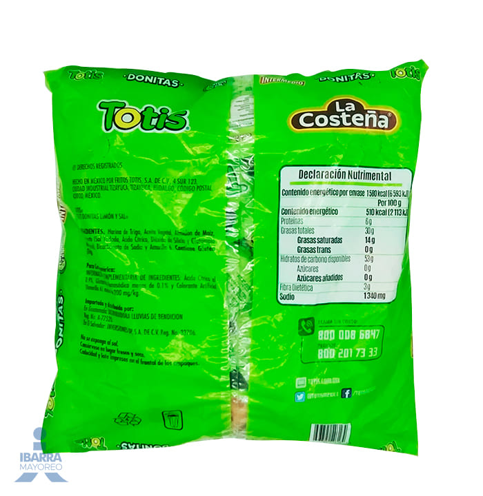 Donitas Totis Sal y Limón 13 g