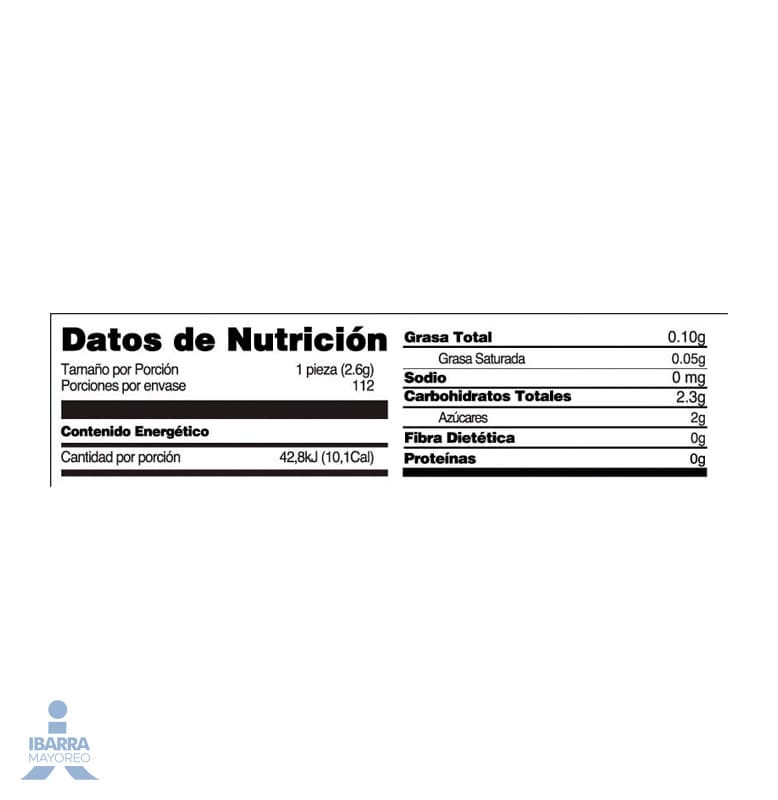 Dulce Winis Cuadreta Tropicales Surtido 16 pzas.