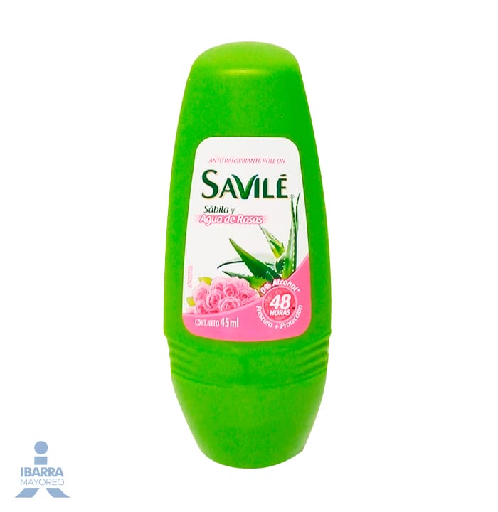 Desodorante Savilé Agua de Rosas Roll On 45 ml