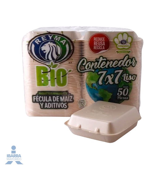 Contenedor Térmico Reyma Bio 7 x 7 Liso 50 pzas.
