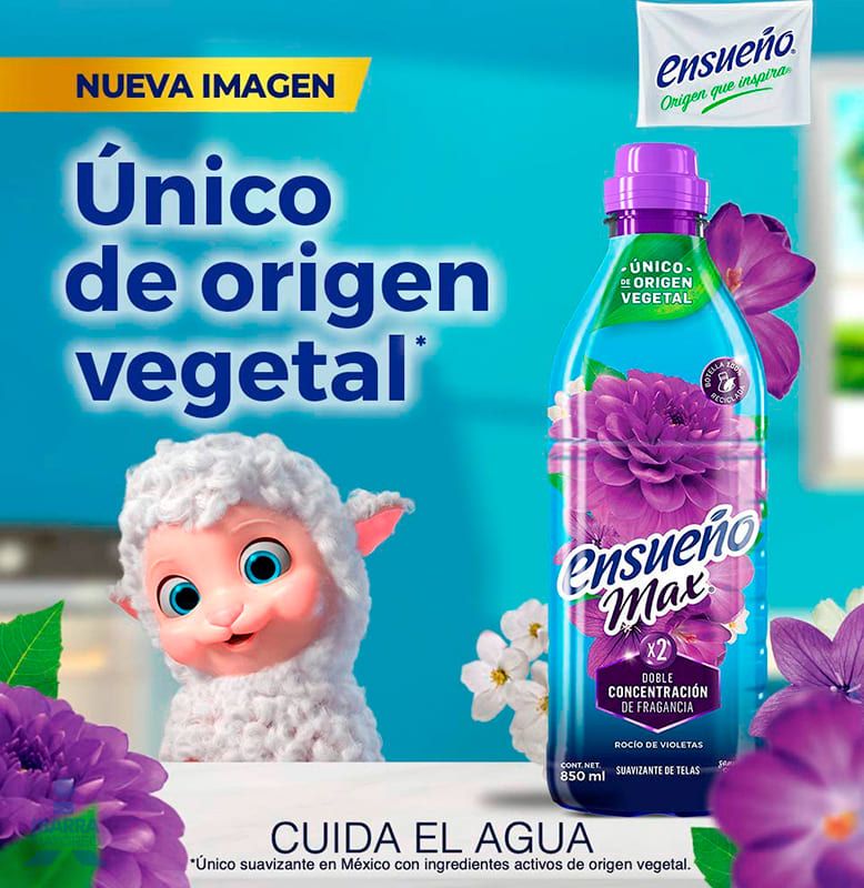 Suavizante Ensueño Max Rocío Violetas 850 ml
